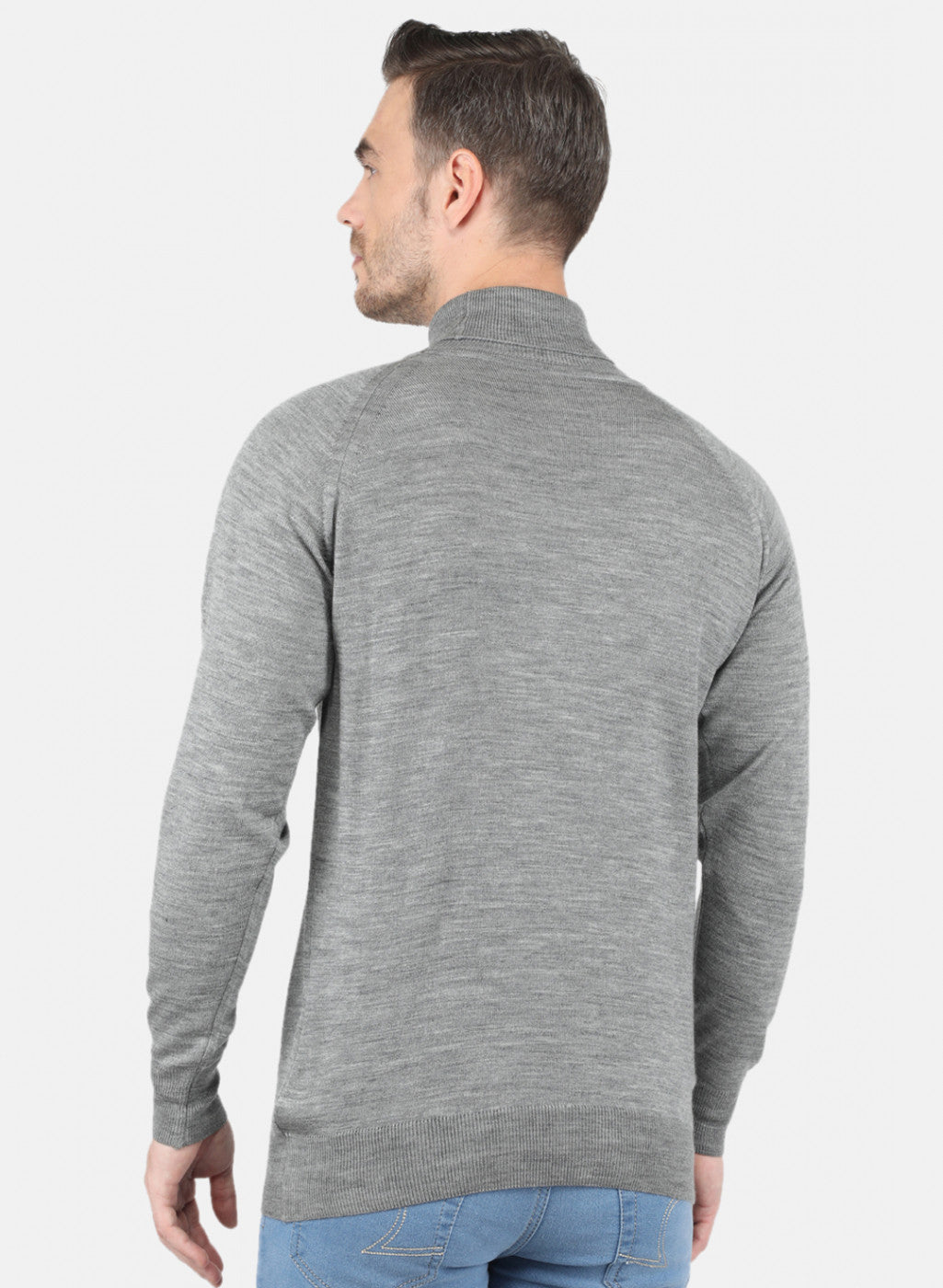 Buy Men Grey Solid Pullover Online in India - Monte Carlo