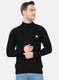 Men Black Solid Pullover