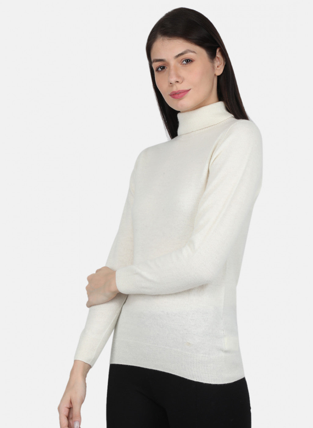 Women White Solid Top