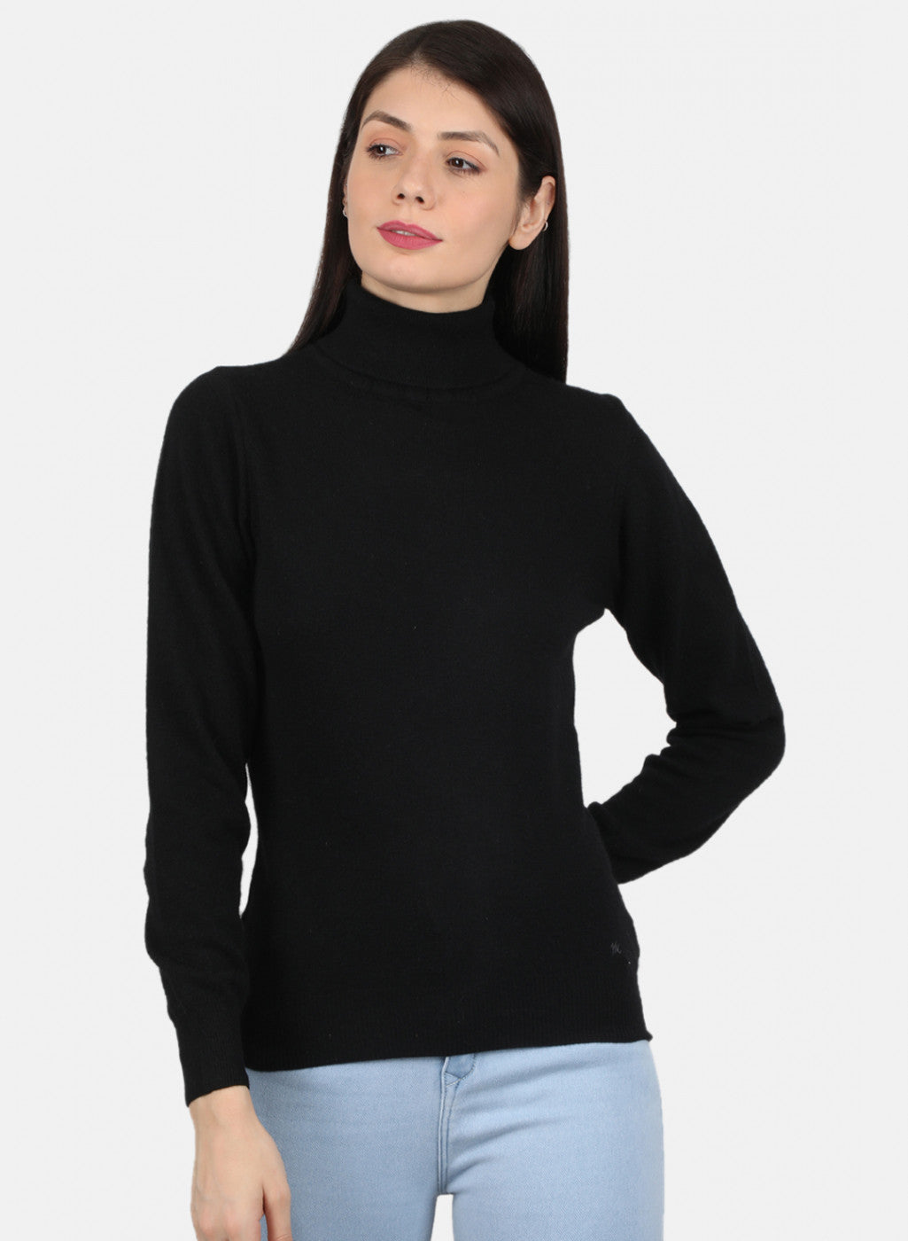 Women Black Solid Top