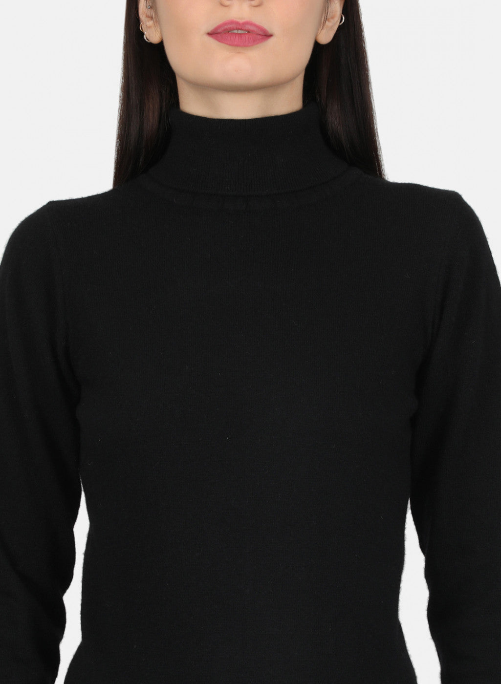 Women Black Solid Top