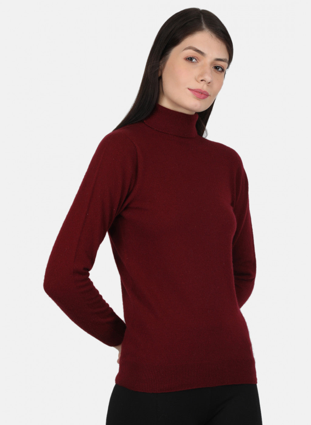 Women Maroon Solid Top