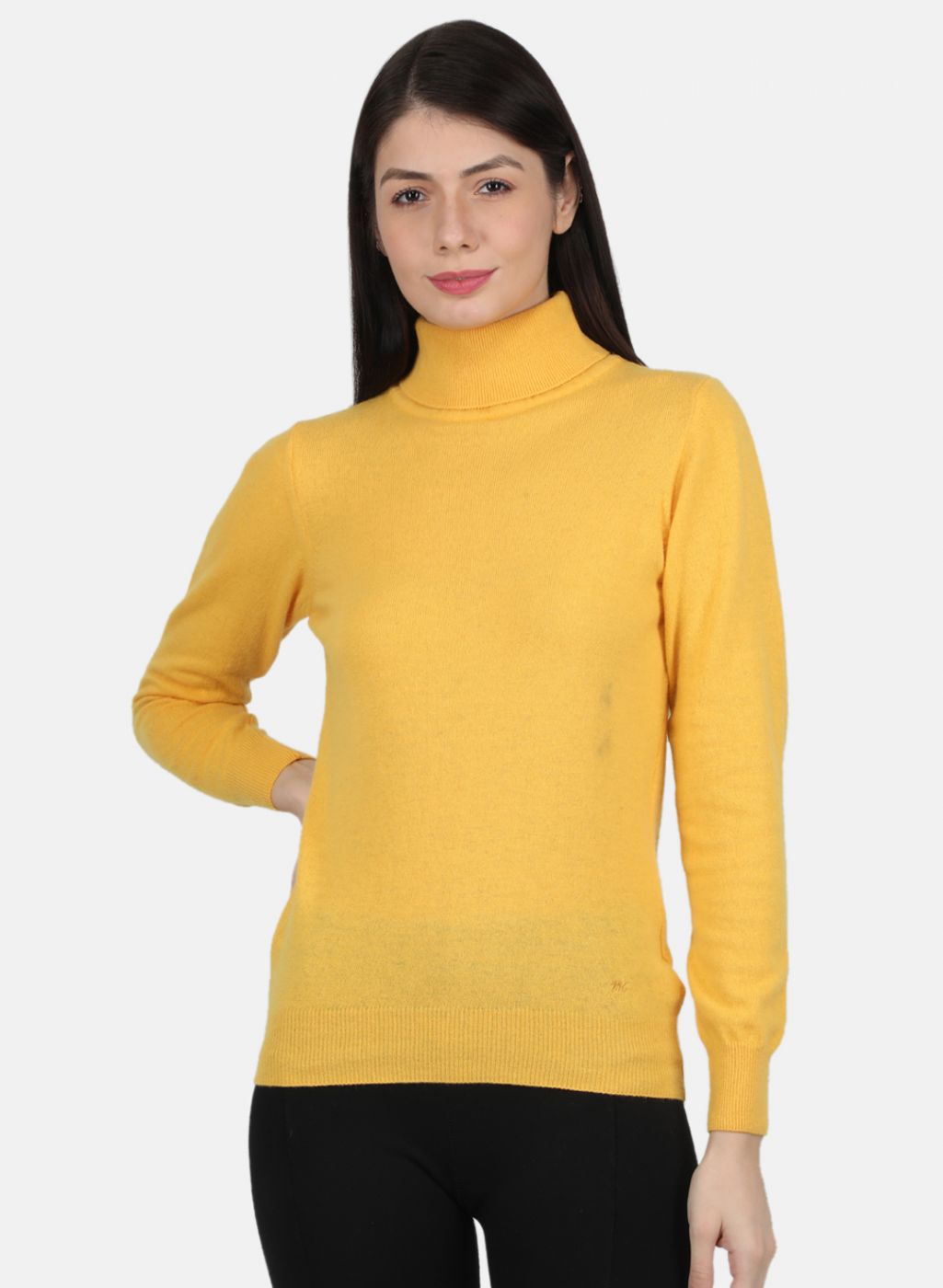 Women Yellow Solid Top