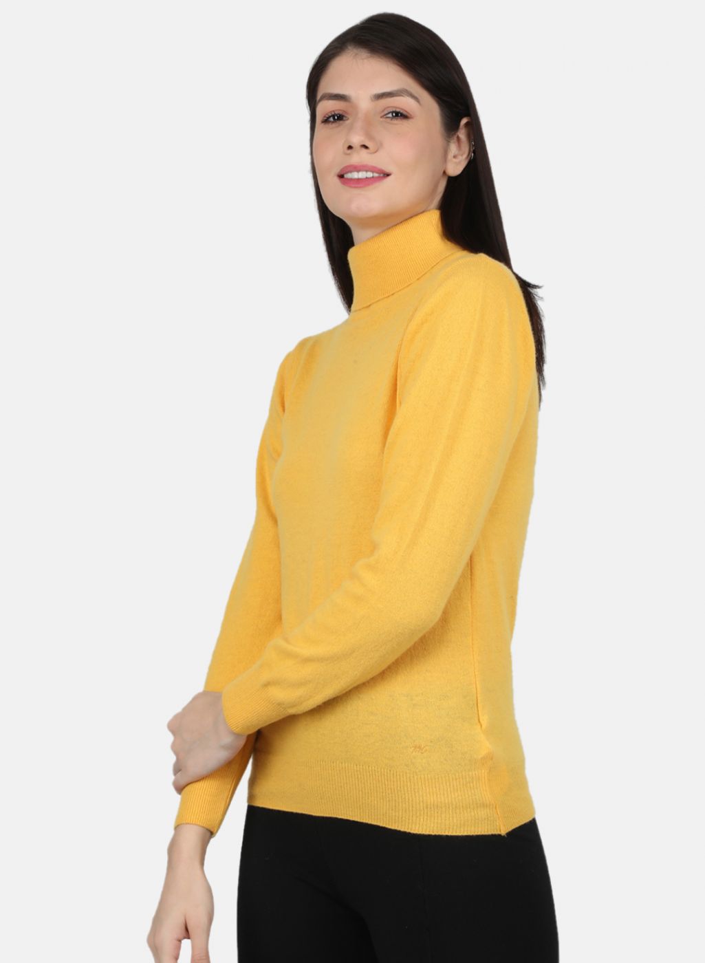 Women Yellow Solid Top