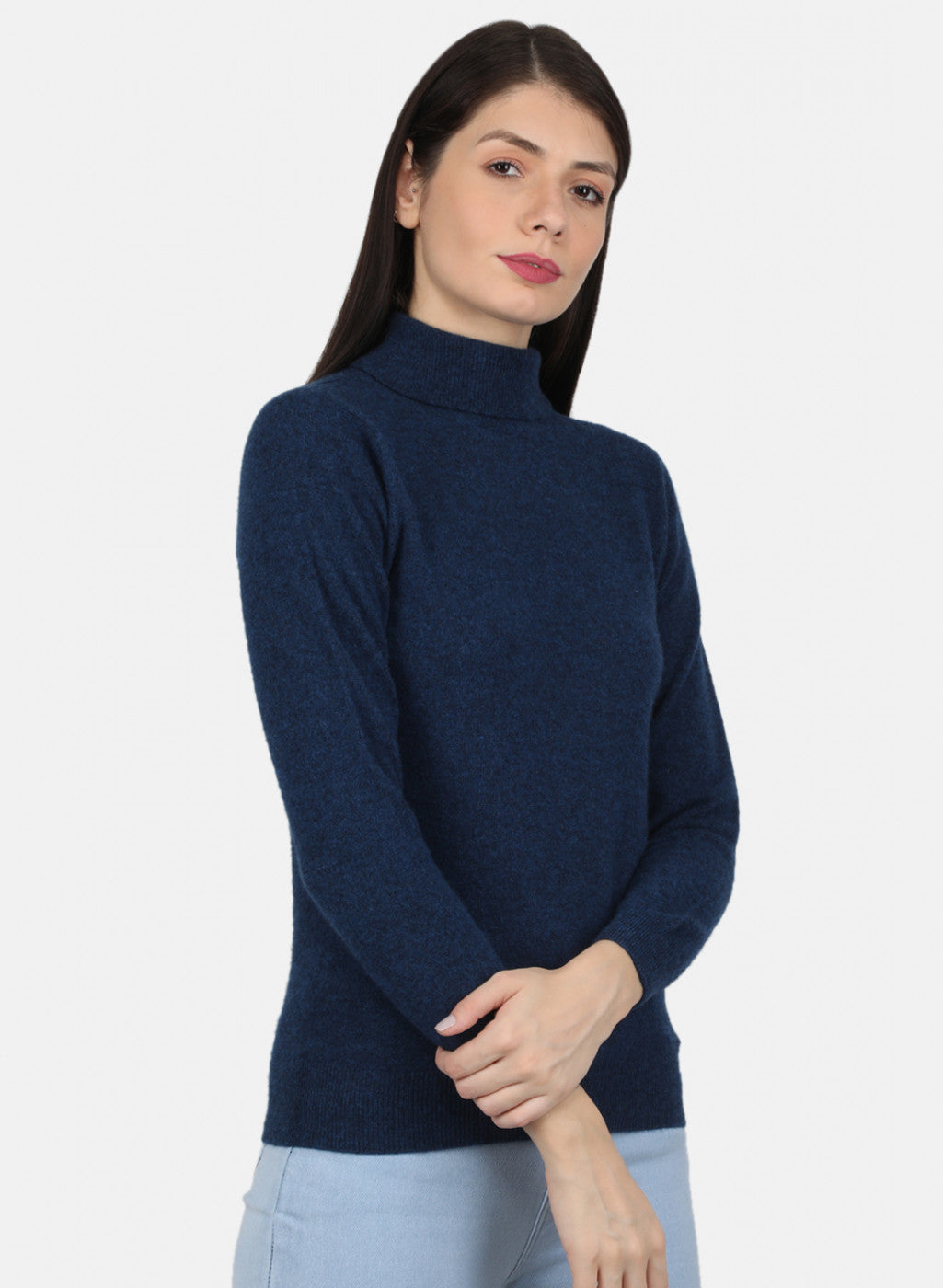 Women Blue Solid Top