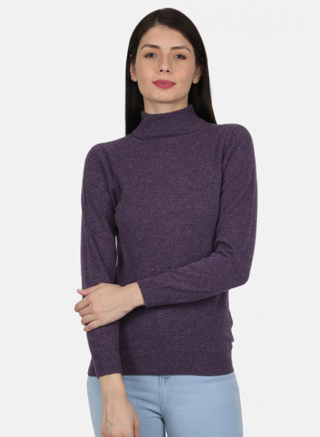 Women Purple Solid Top