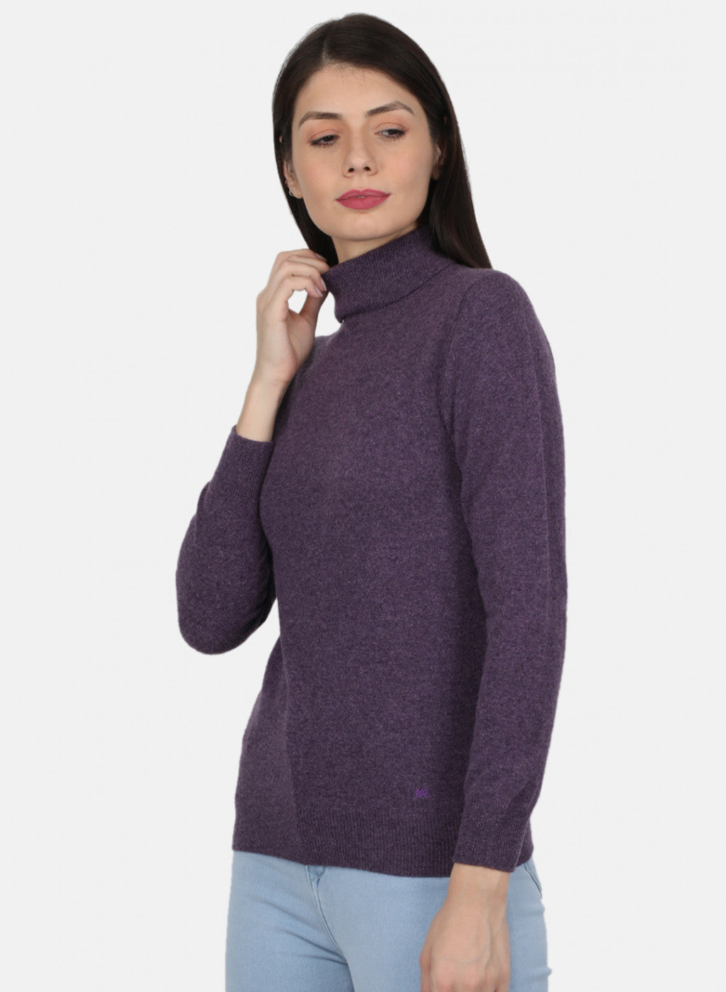 Women Purple Solid Top