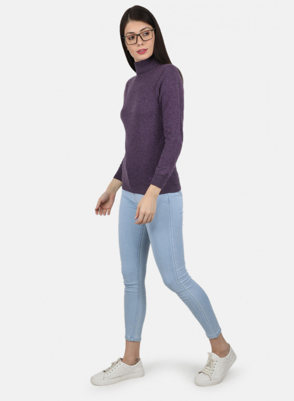 Women Purple Solid Top