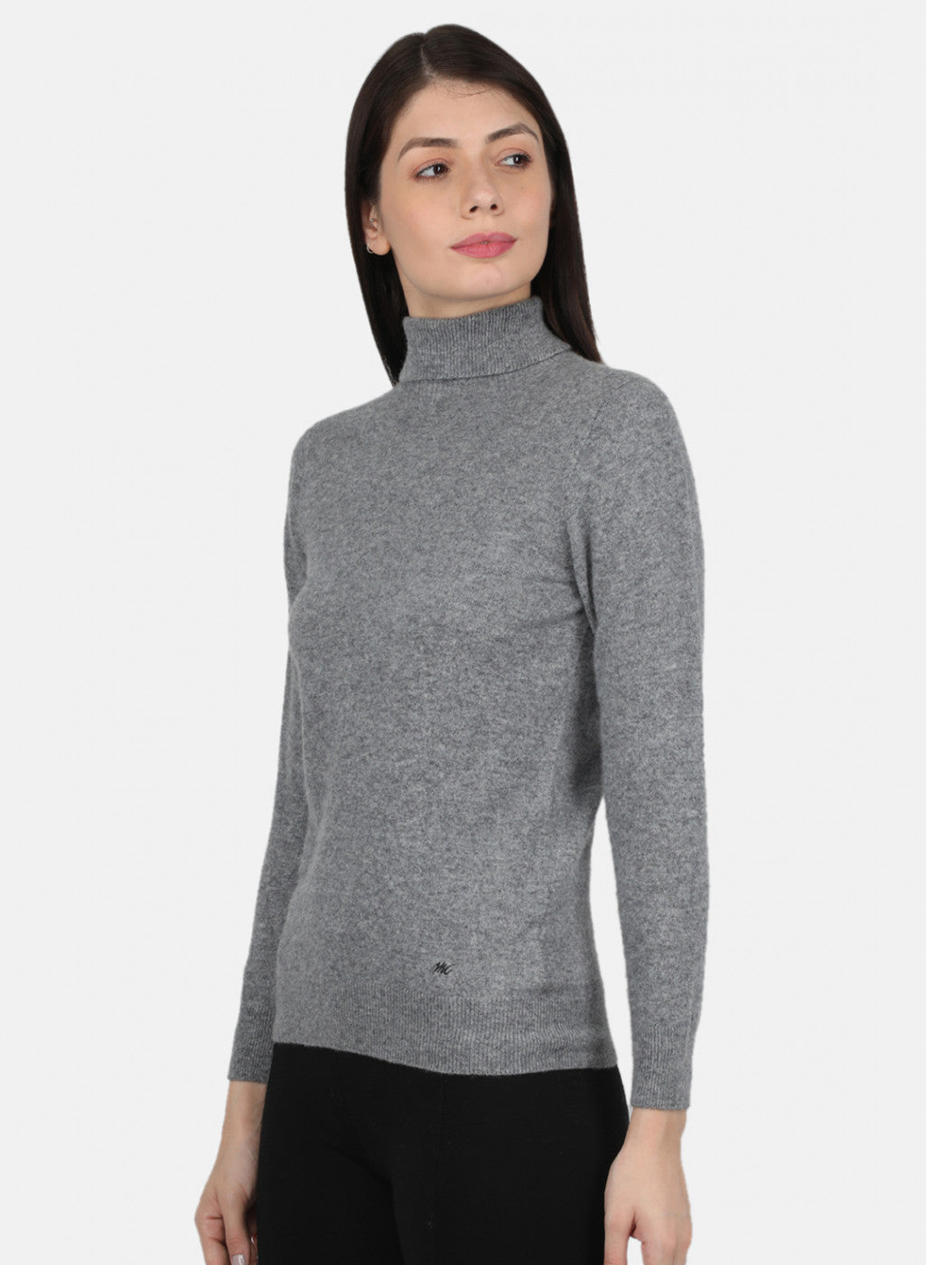 Women Grey Solid Top