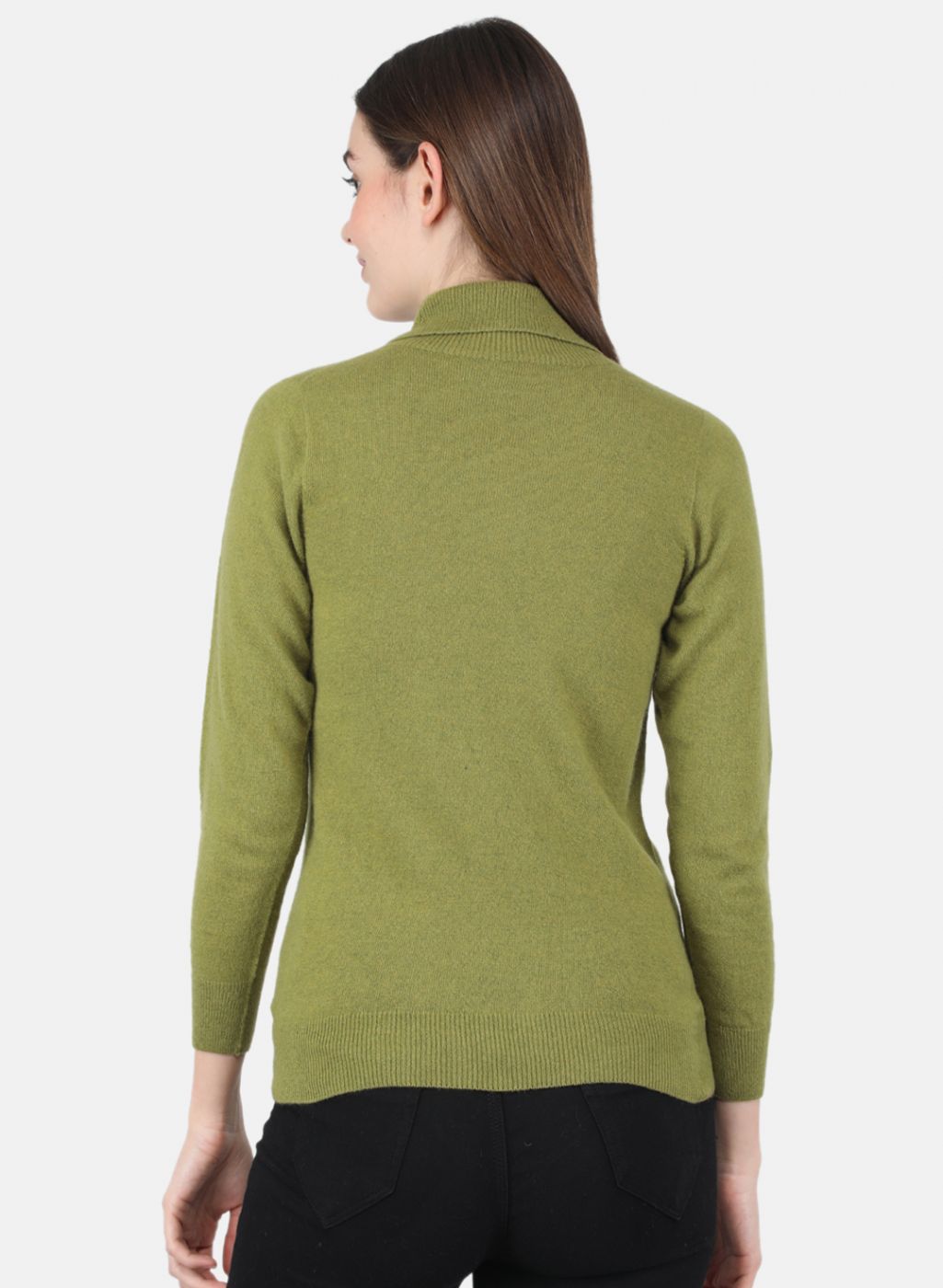 Women Green Solid Top