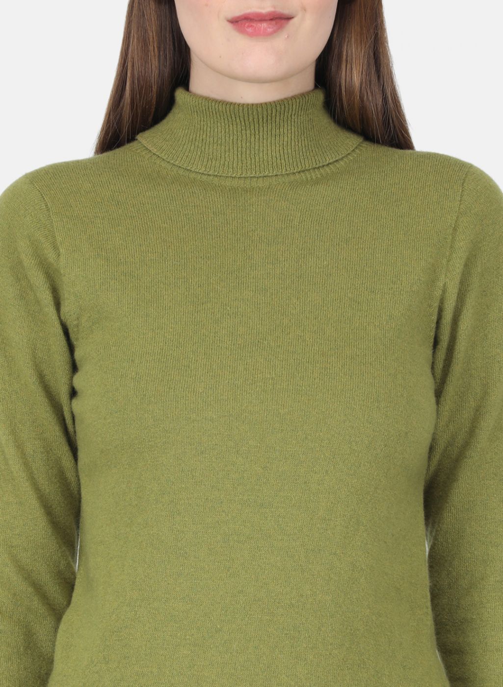 Women Green Solid Top