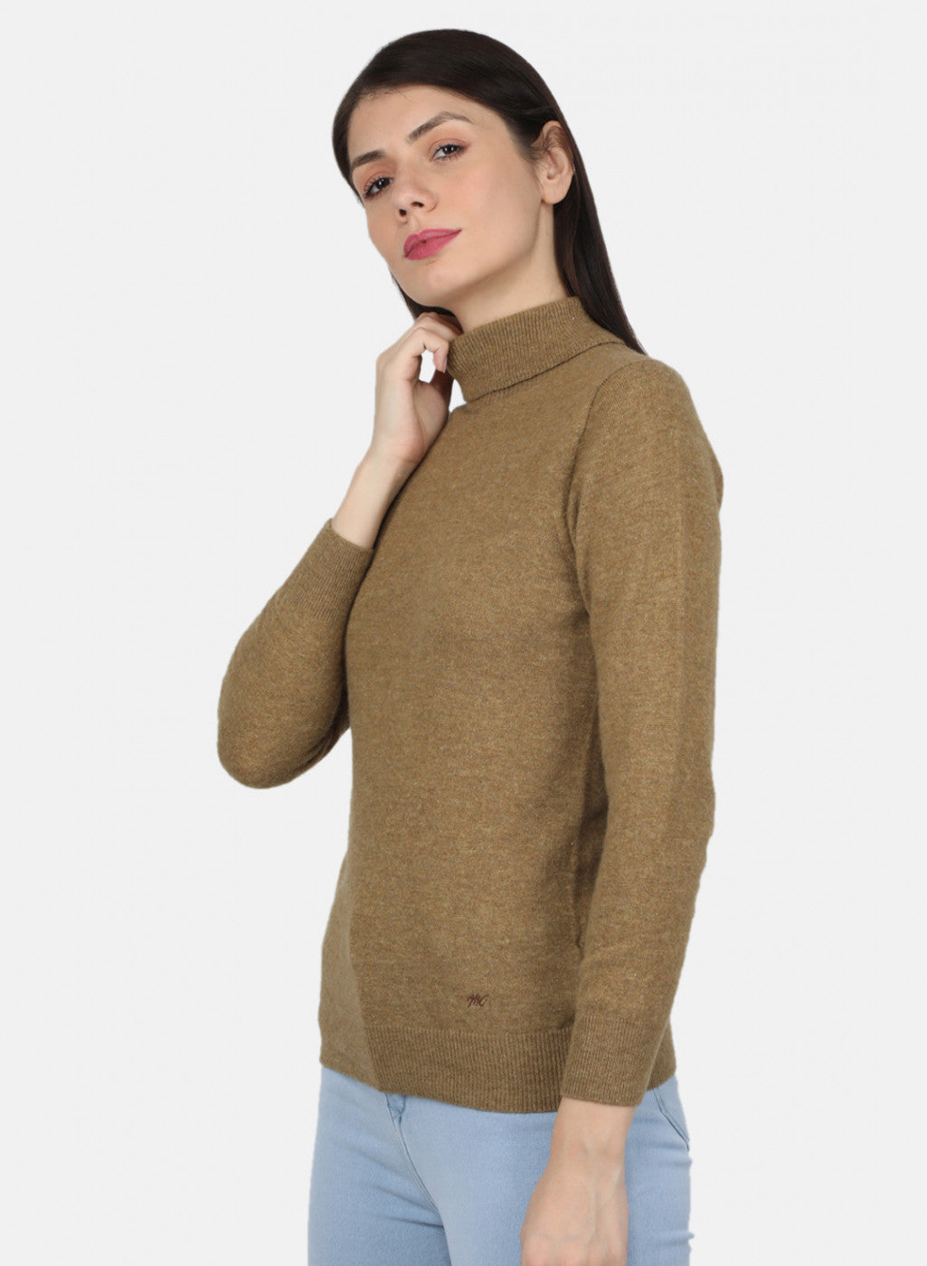 Women Khaki Solid Top