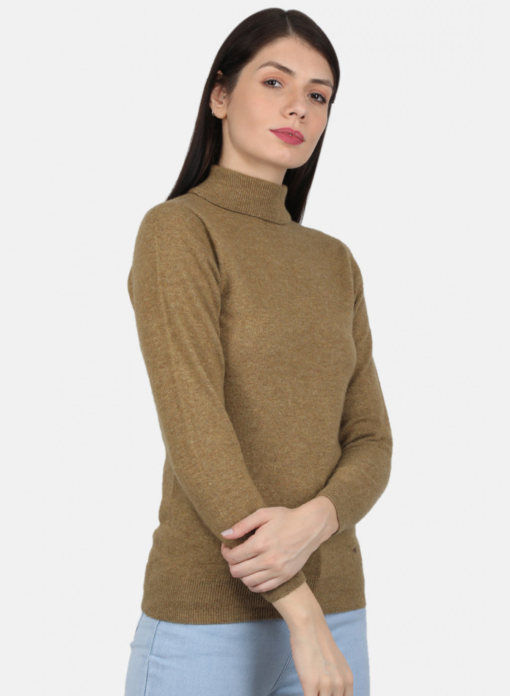 Women Khaki Solid Top