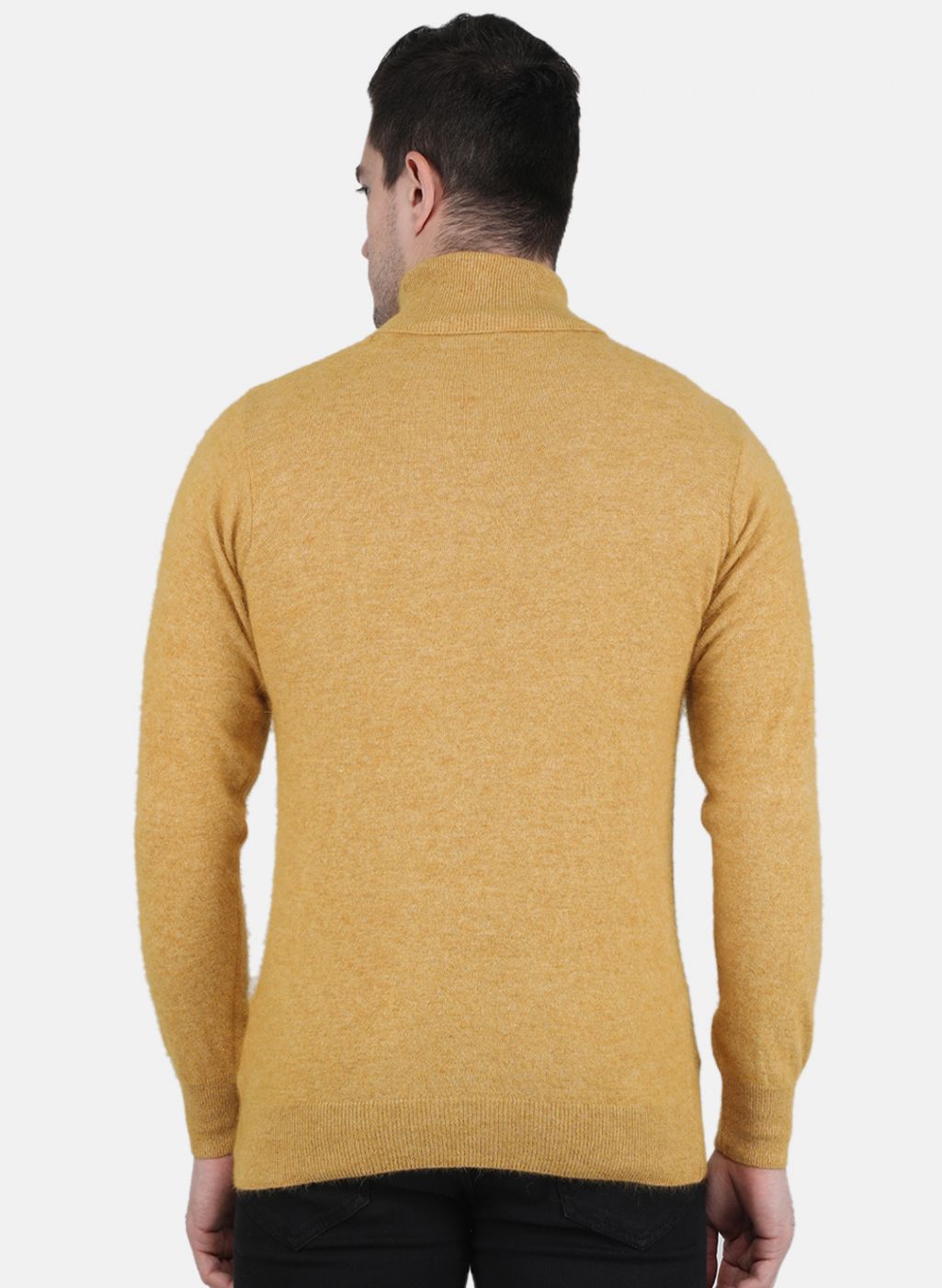 Men Yellow Solid Pullover