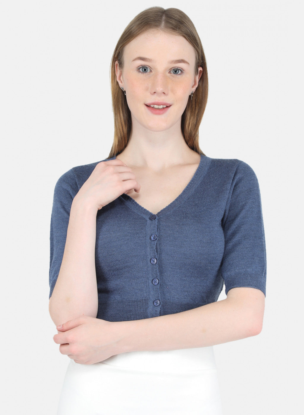 Women Blue Solid Blouse