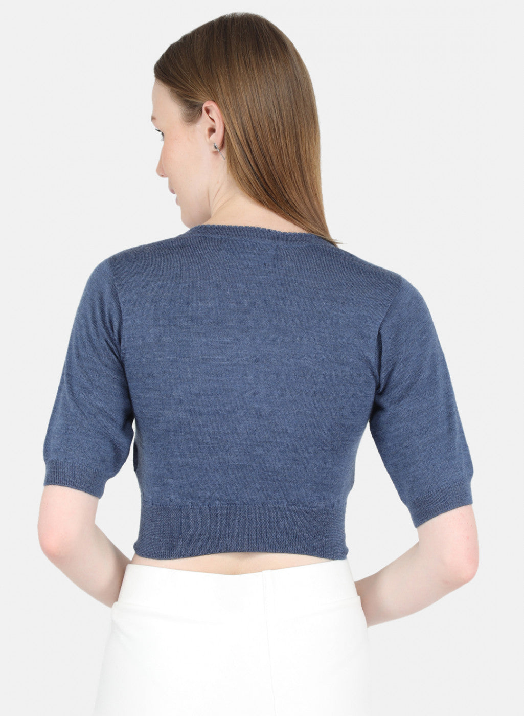 Women Blue Solid Blouse