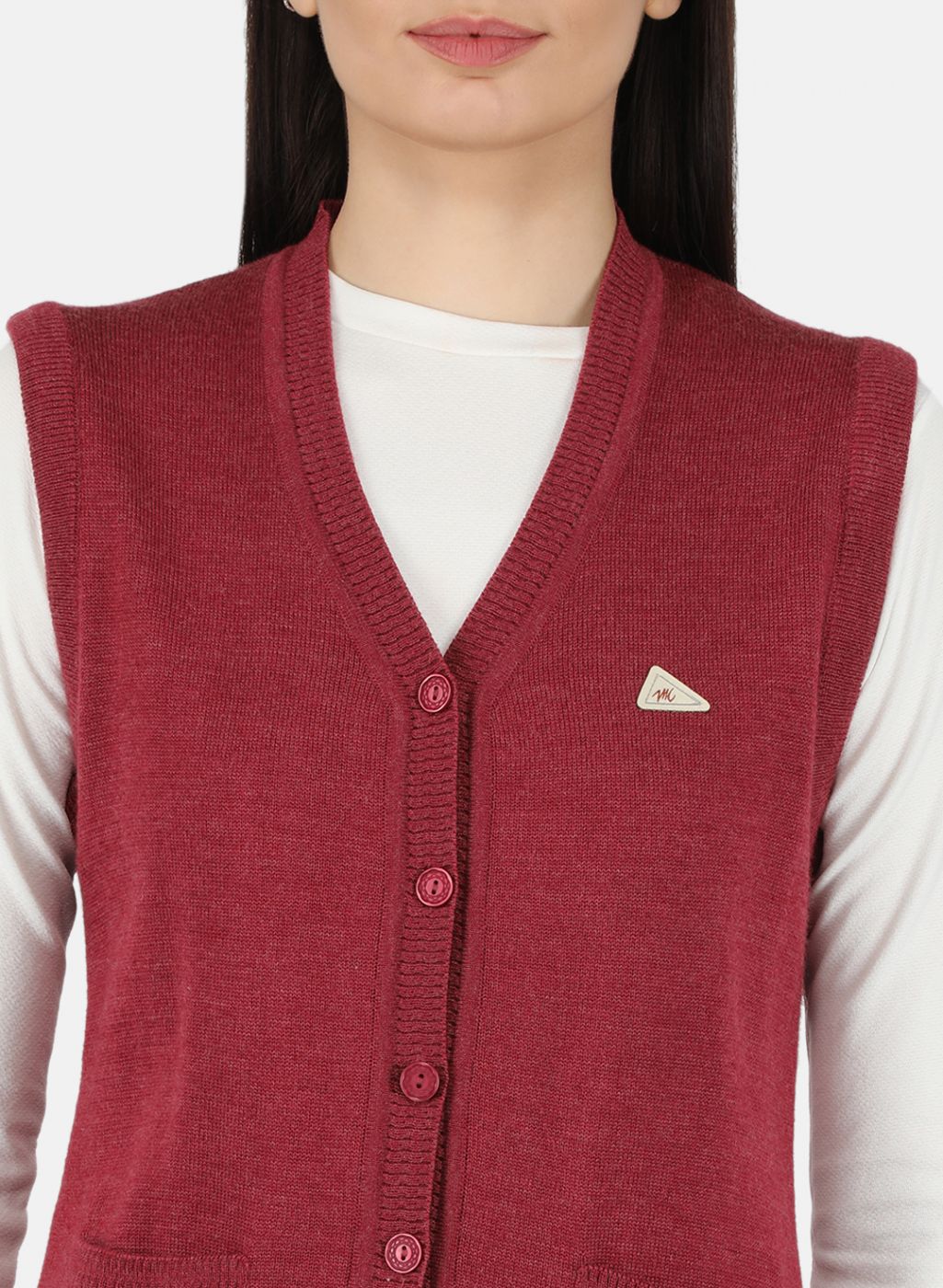 Women Pink Solid Cardigan