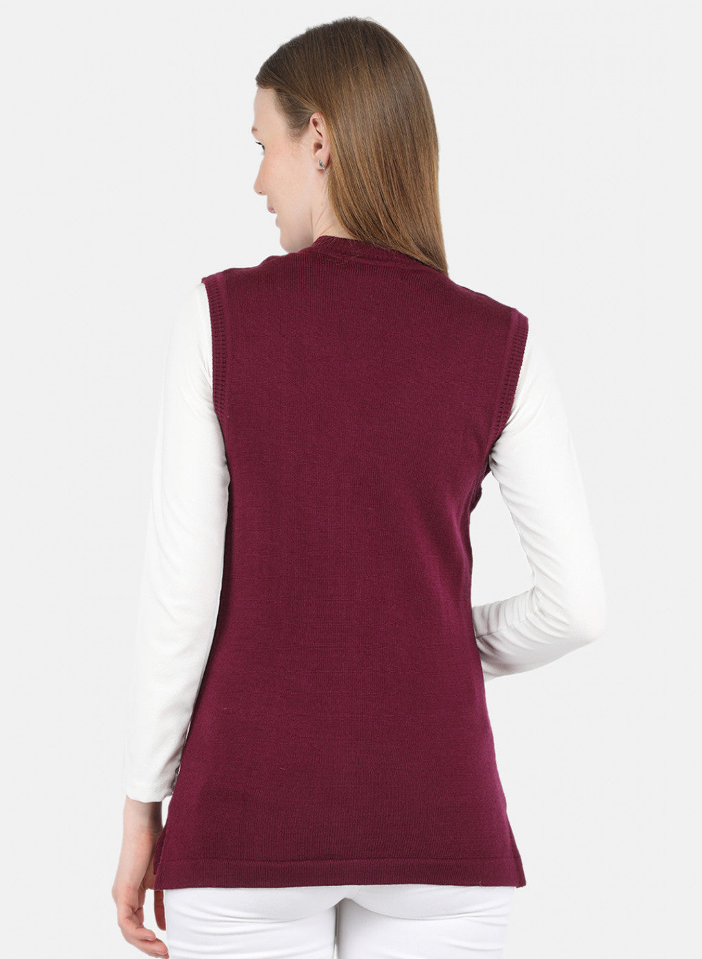 Women Purple Solid Cardigan