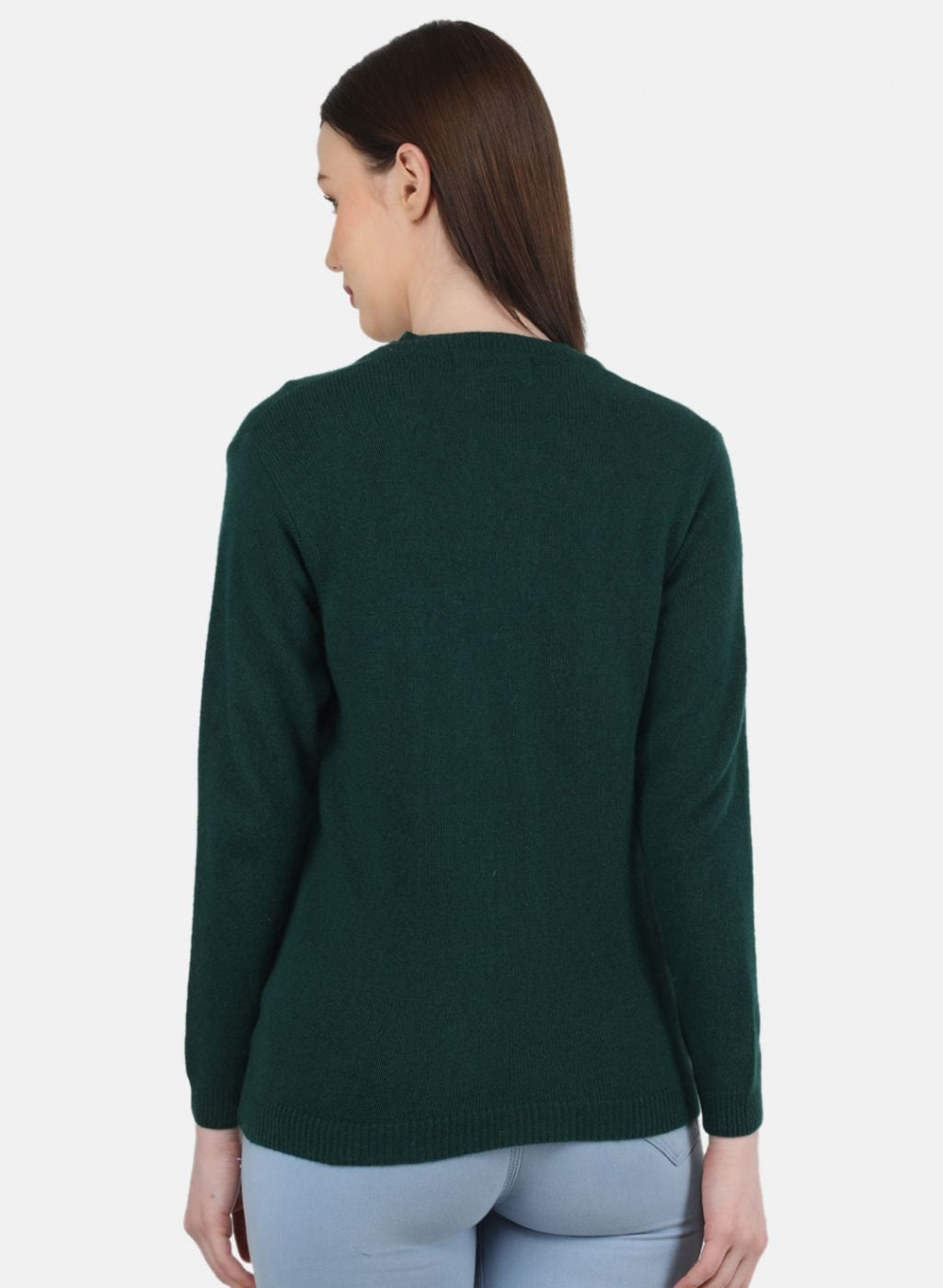 Women Green Solid Cardigan