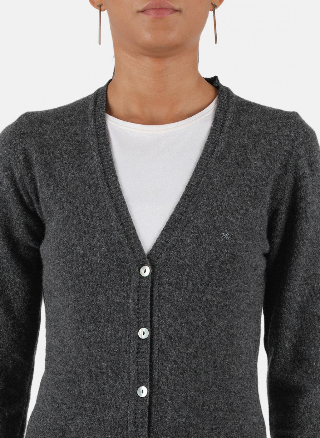 Women Grey Solid Cardigan