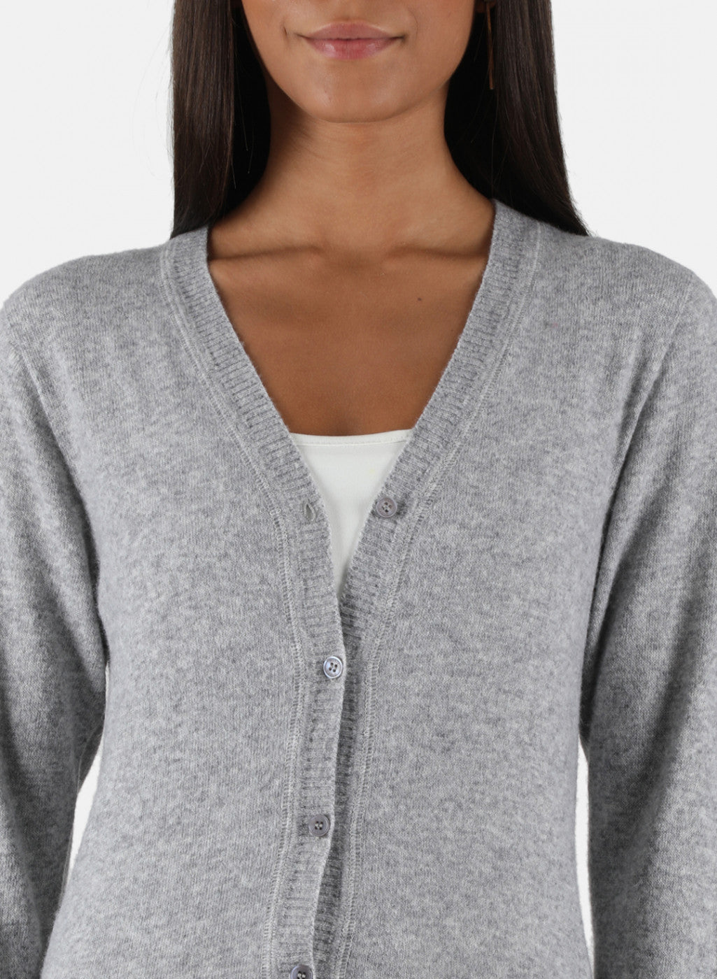 Women Grey Solid Cardigan