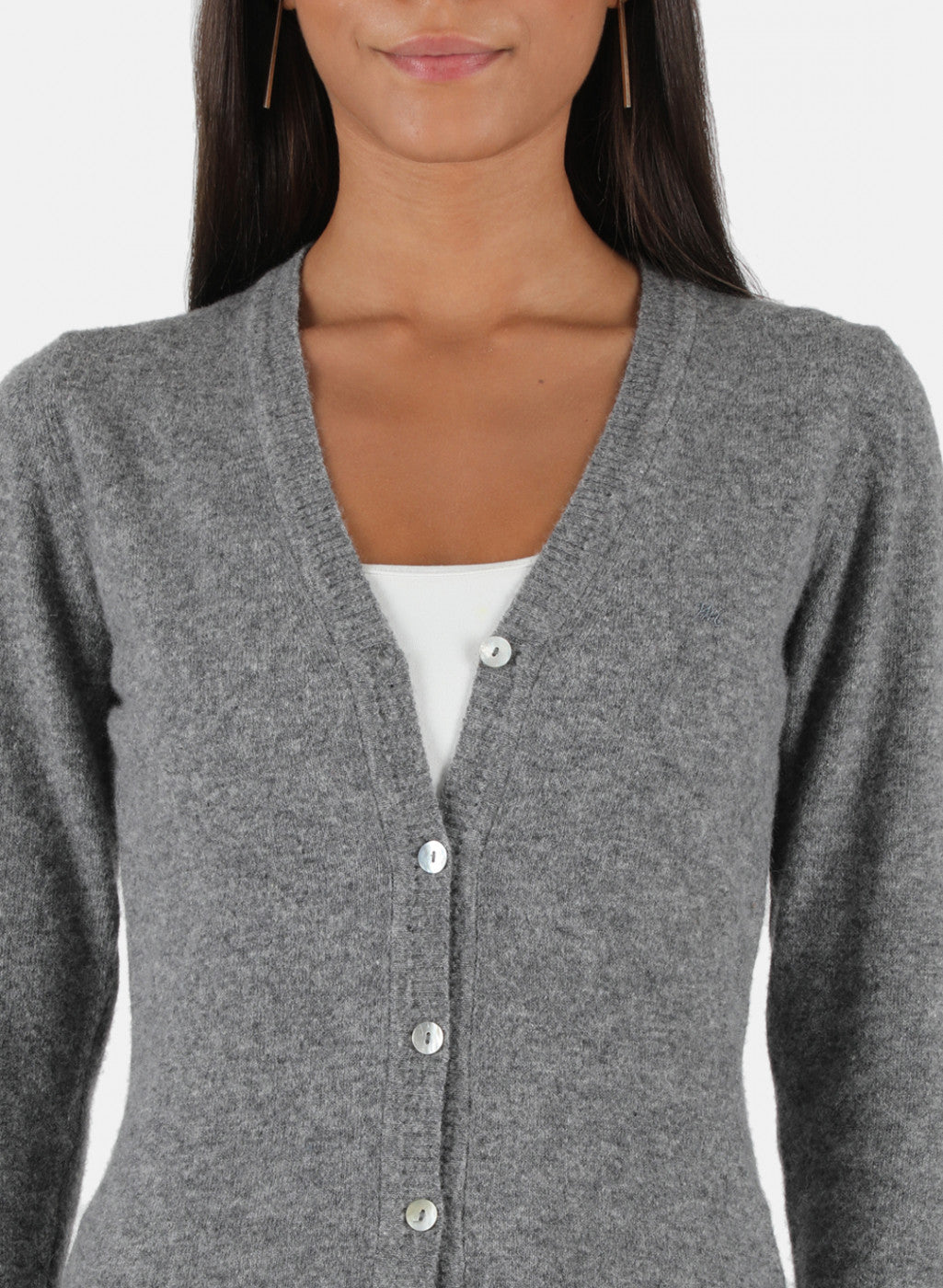 Women Grey Solid Cardigan