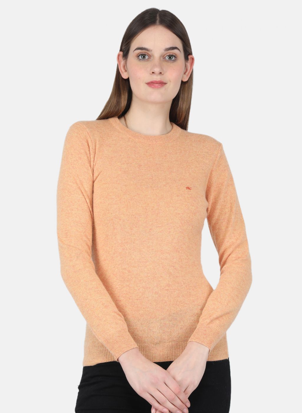 Women Orange Solid Top