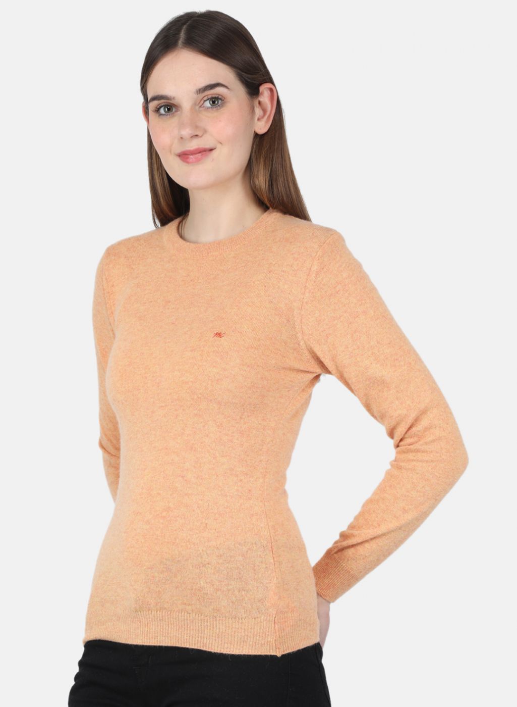 Women Orange Solid Top