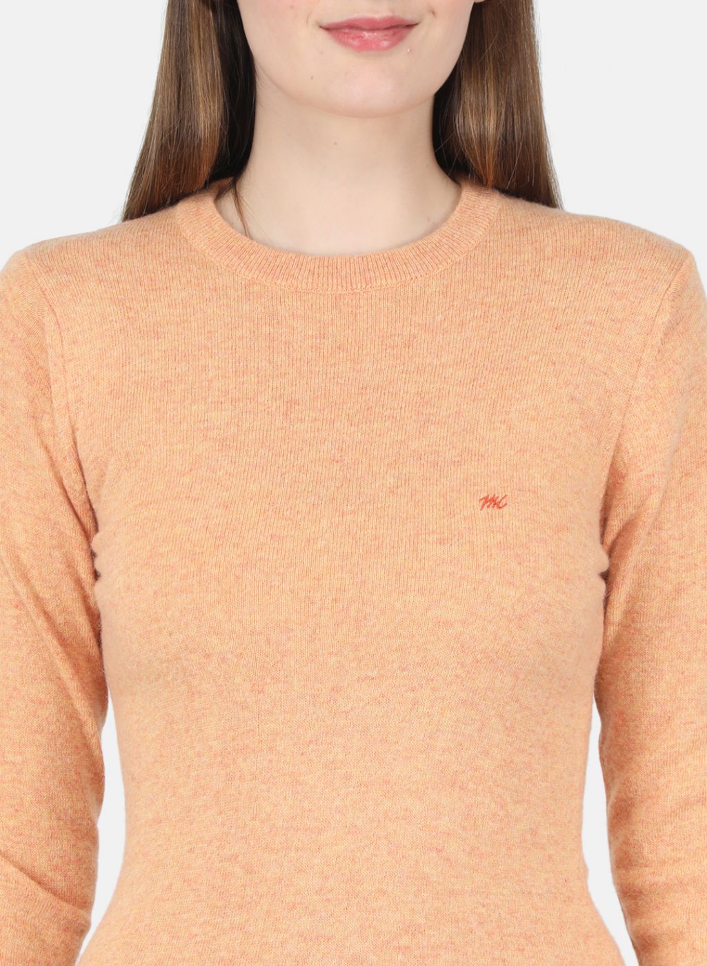 Women Orange Solid Top