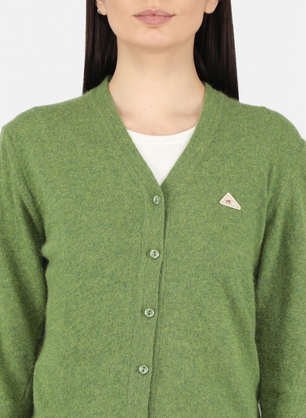 Women Olive Solid Cardigan