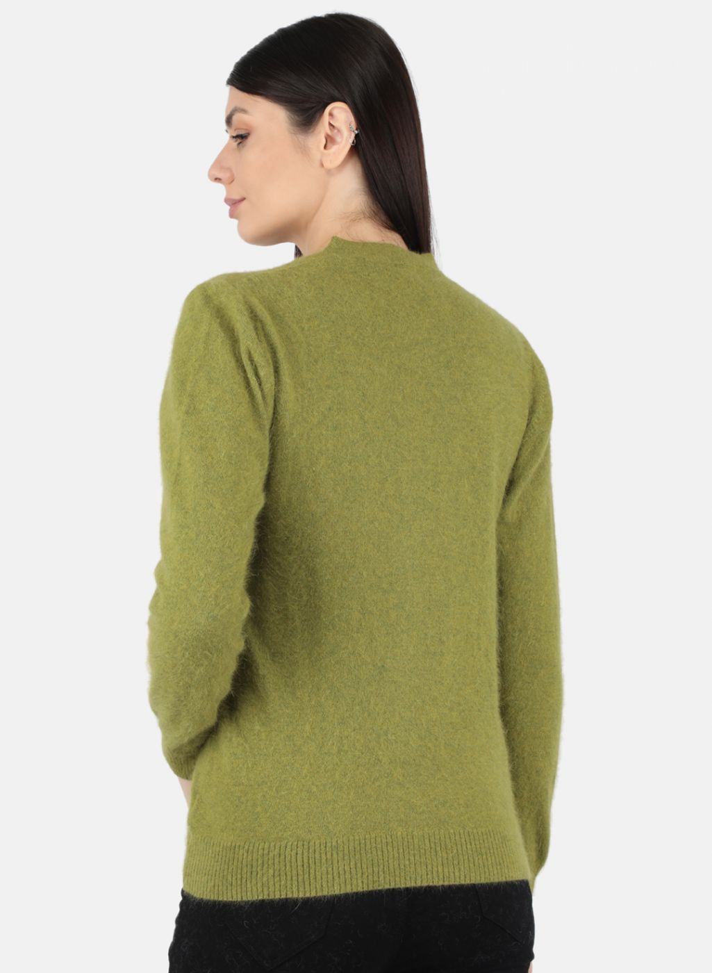 Women Olive Solid Cardigan