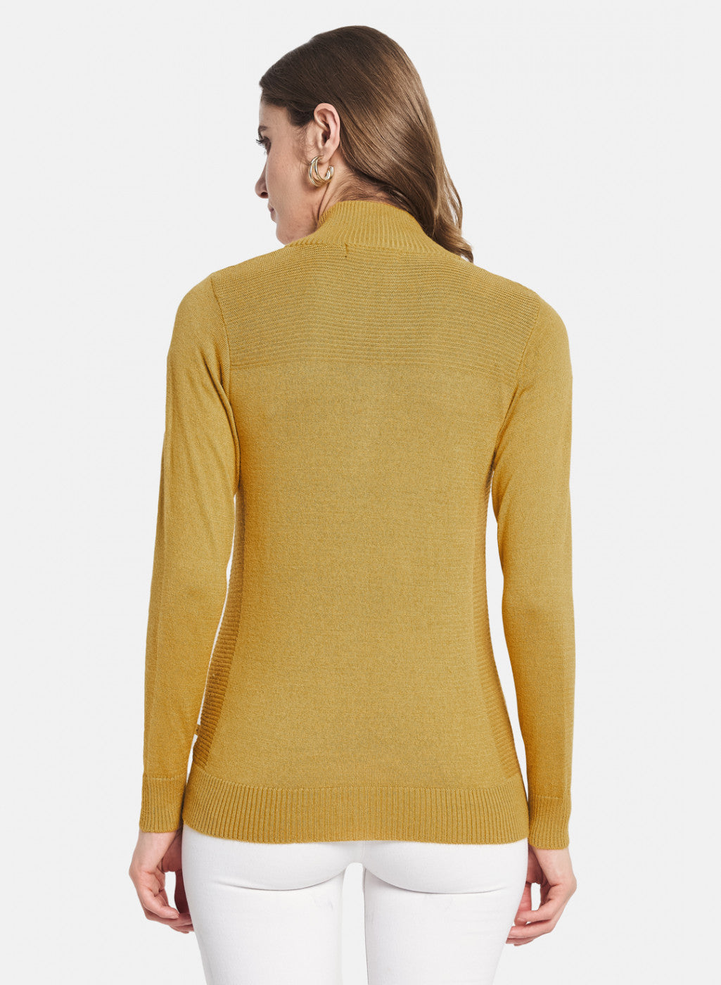 Women Yellow Solid Cardigan