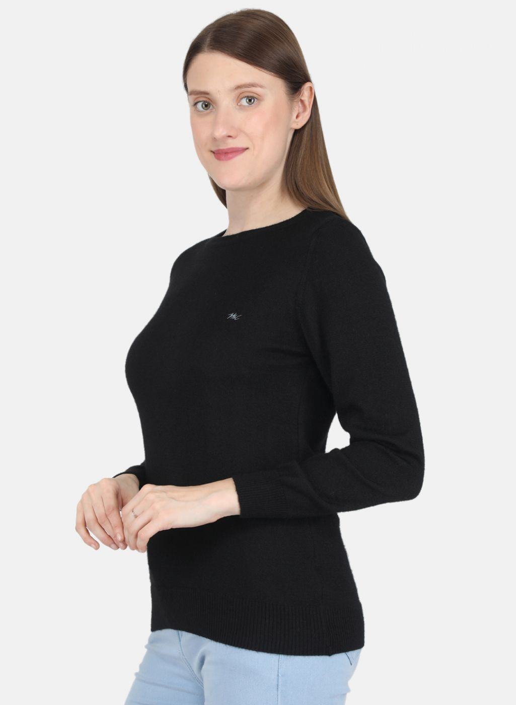 Women Black Solid Top