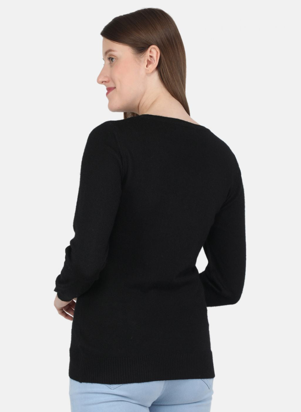 Women Black Solid Top