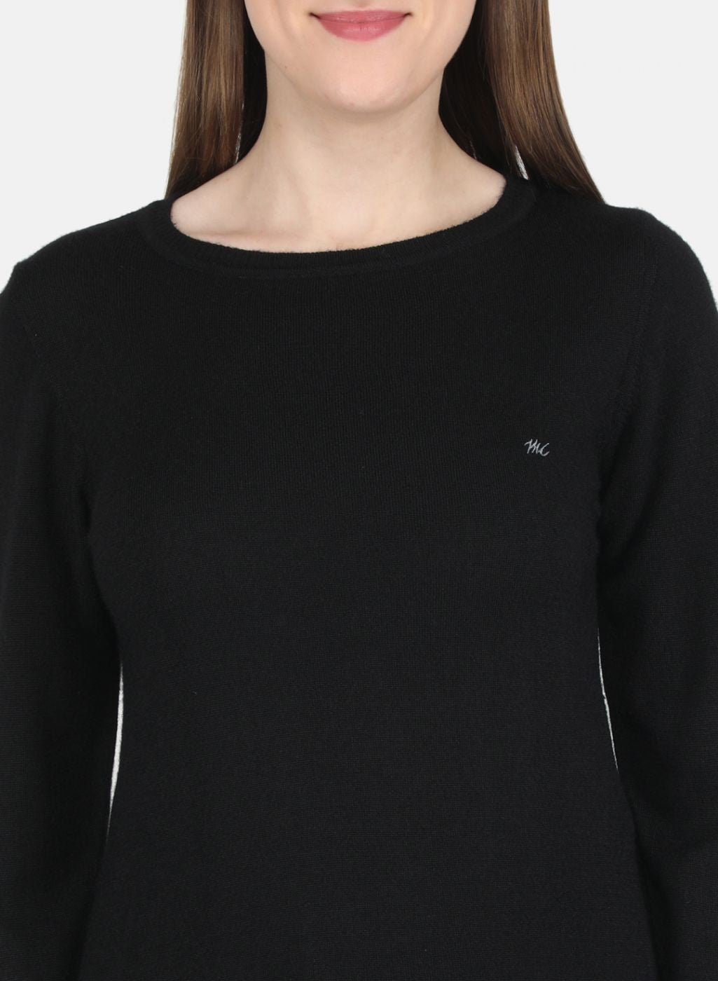 Women Black Solid Top