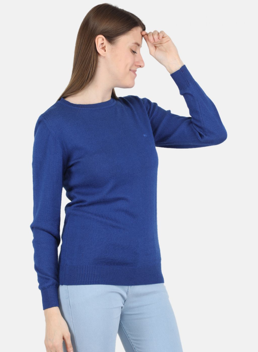 Women Blue Solid Top