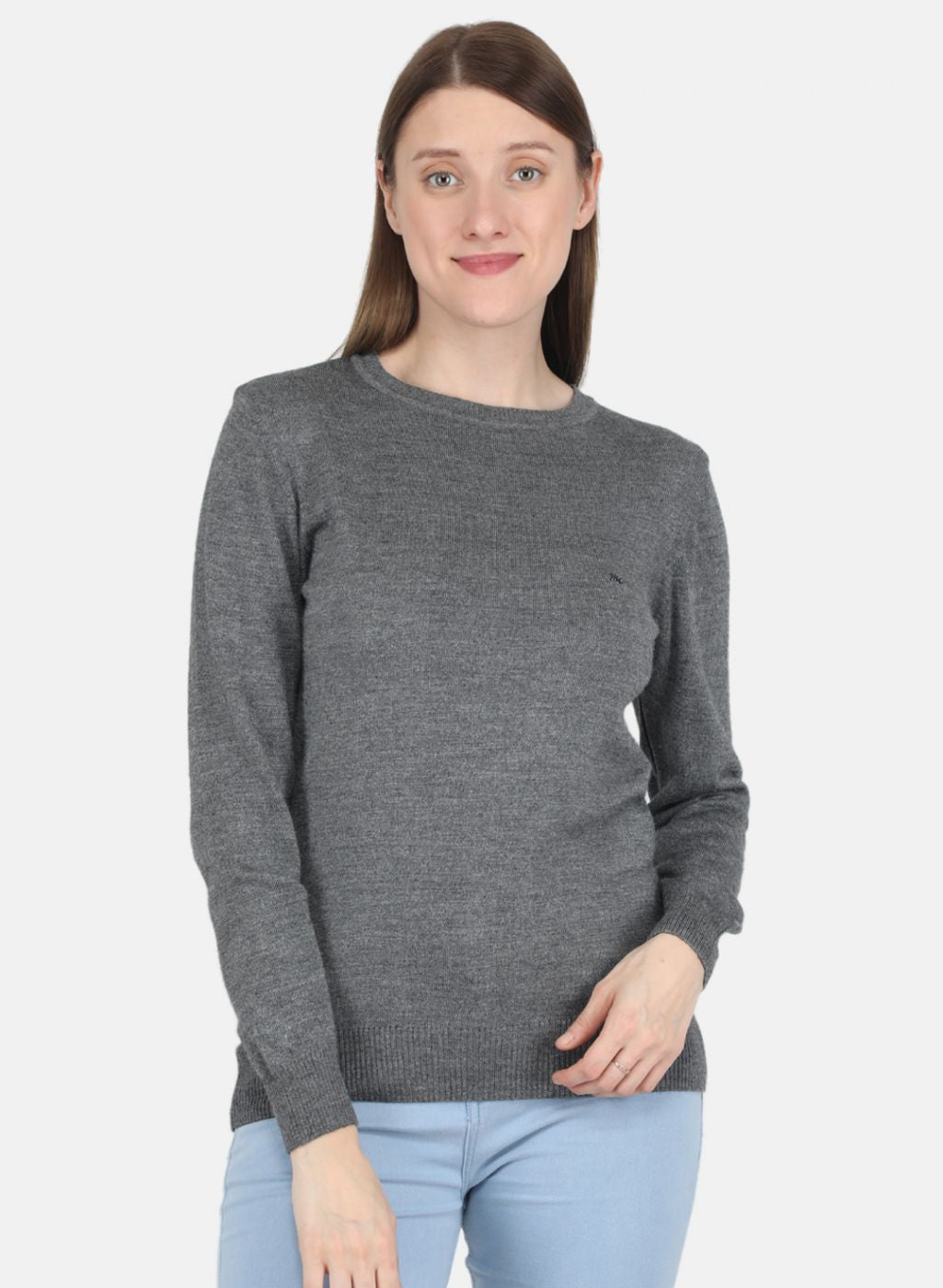 Women Grey Solid Top