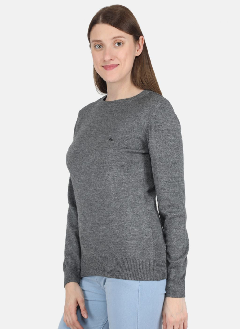 Women Grey Solid Top