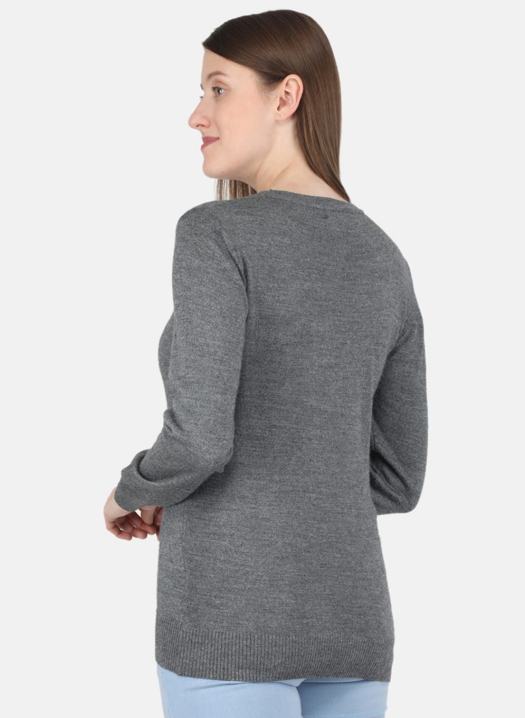 Women Grey Solid Top