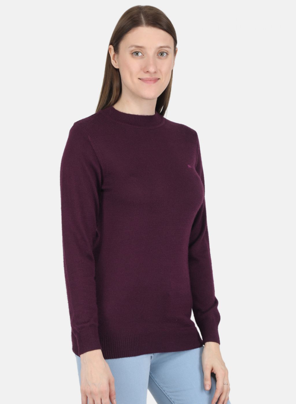 Women Maroon Solid Top