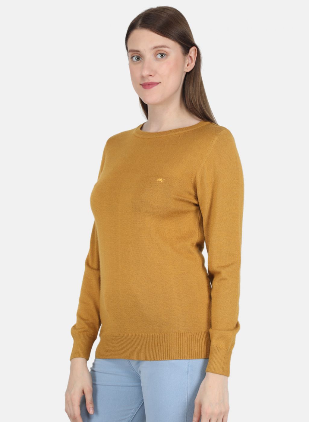 Women Gold Solid Top