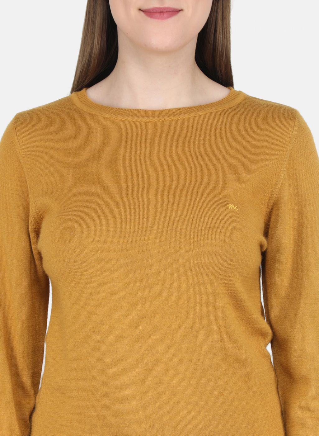 Women Gold Solid Top