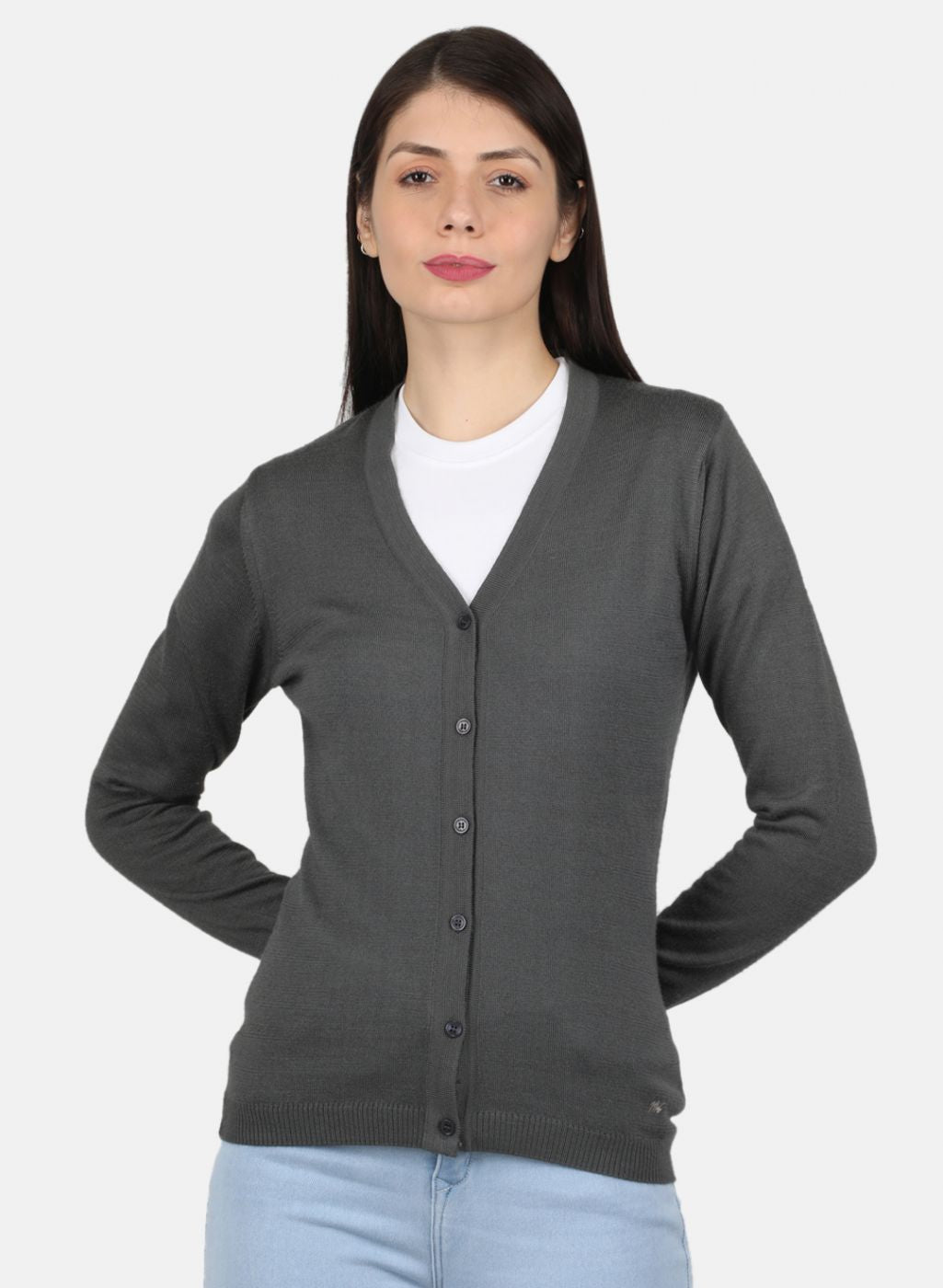 Women Black Solid Cardigan