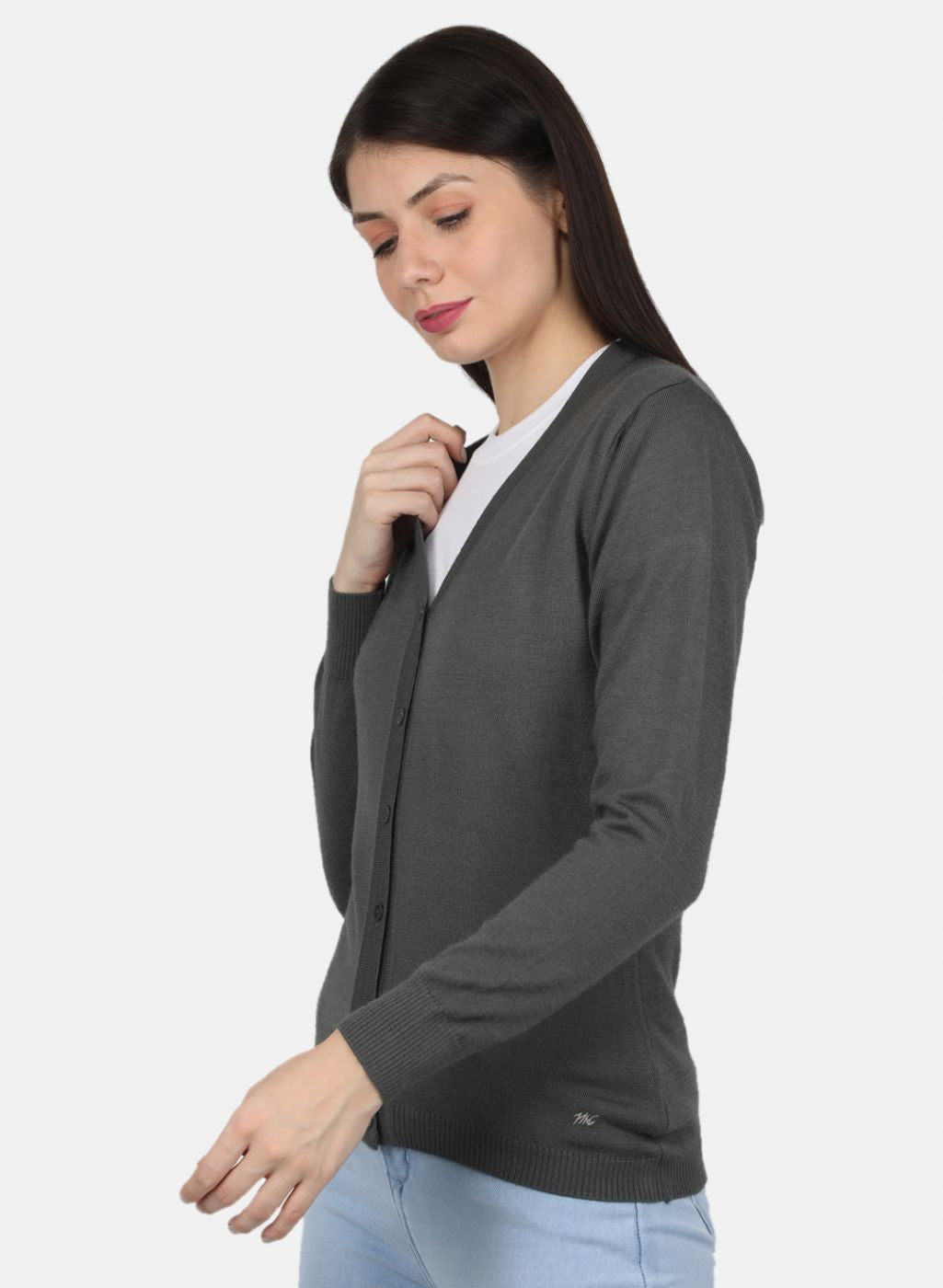 Women Black Solid Cardigan