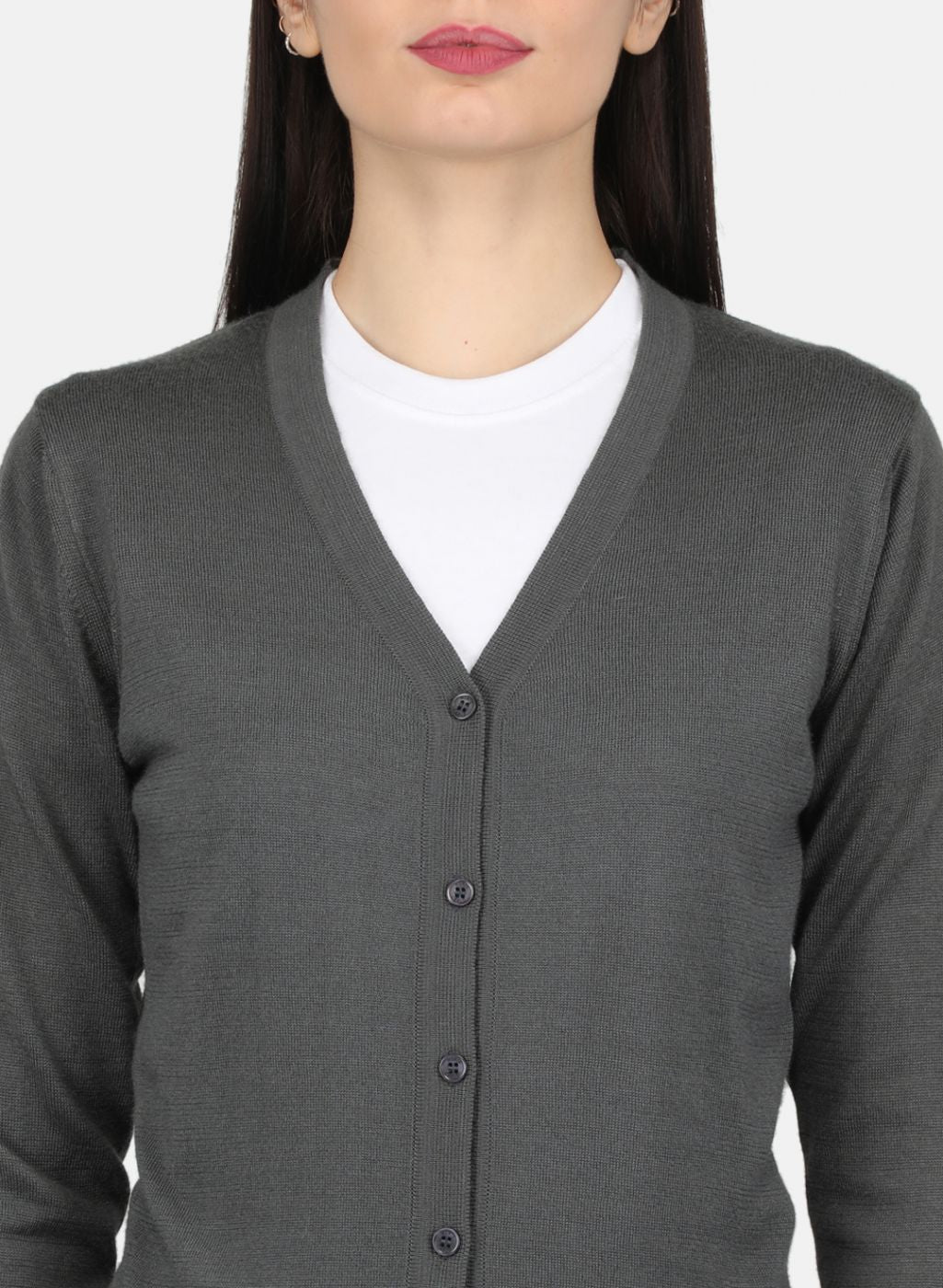 Women Black Solid Cardigan