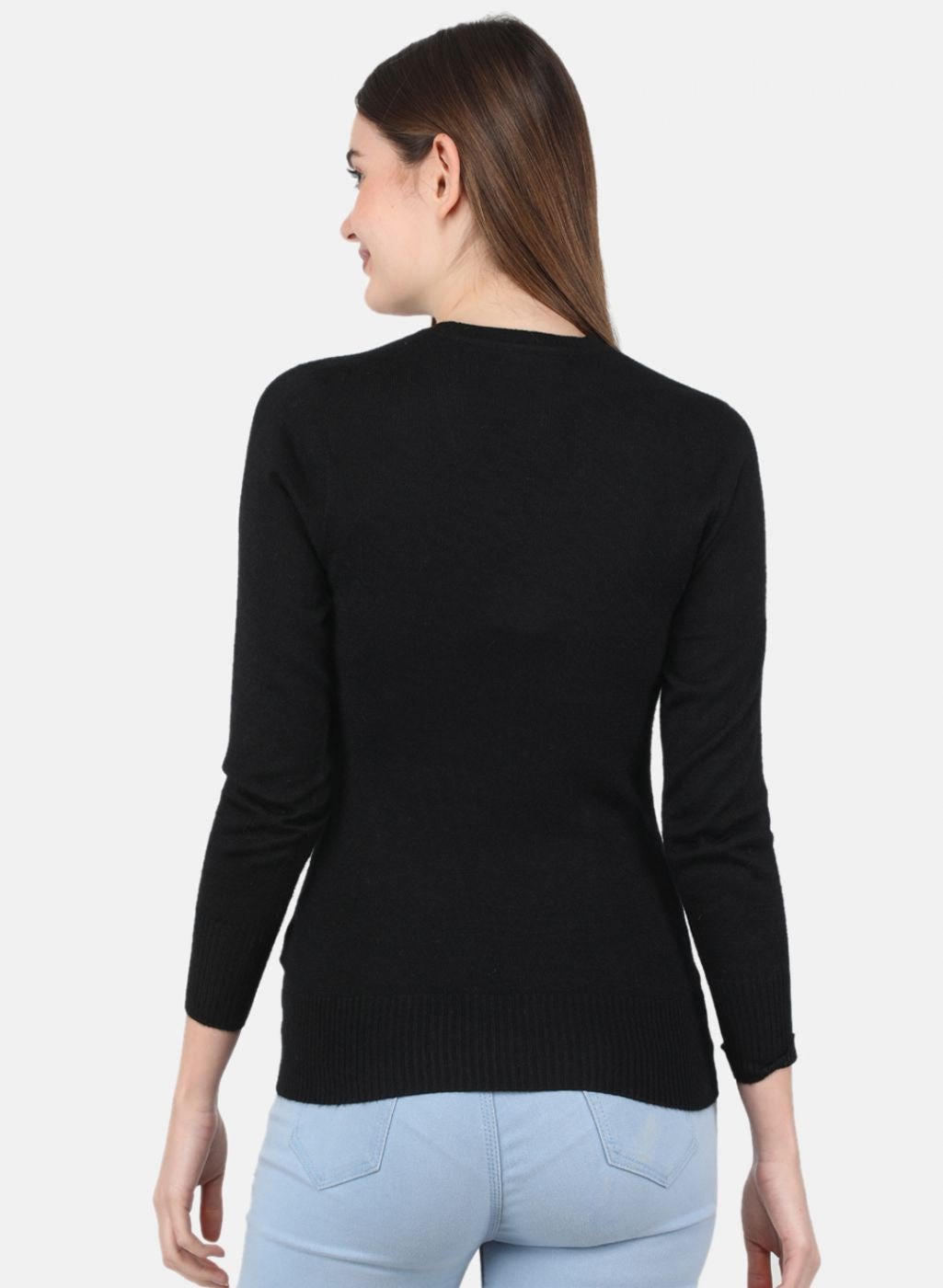 Women Black Solid Top