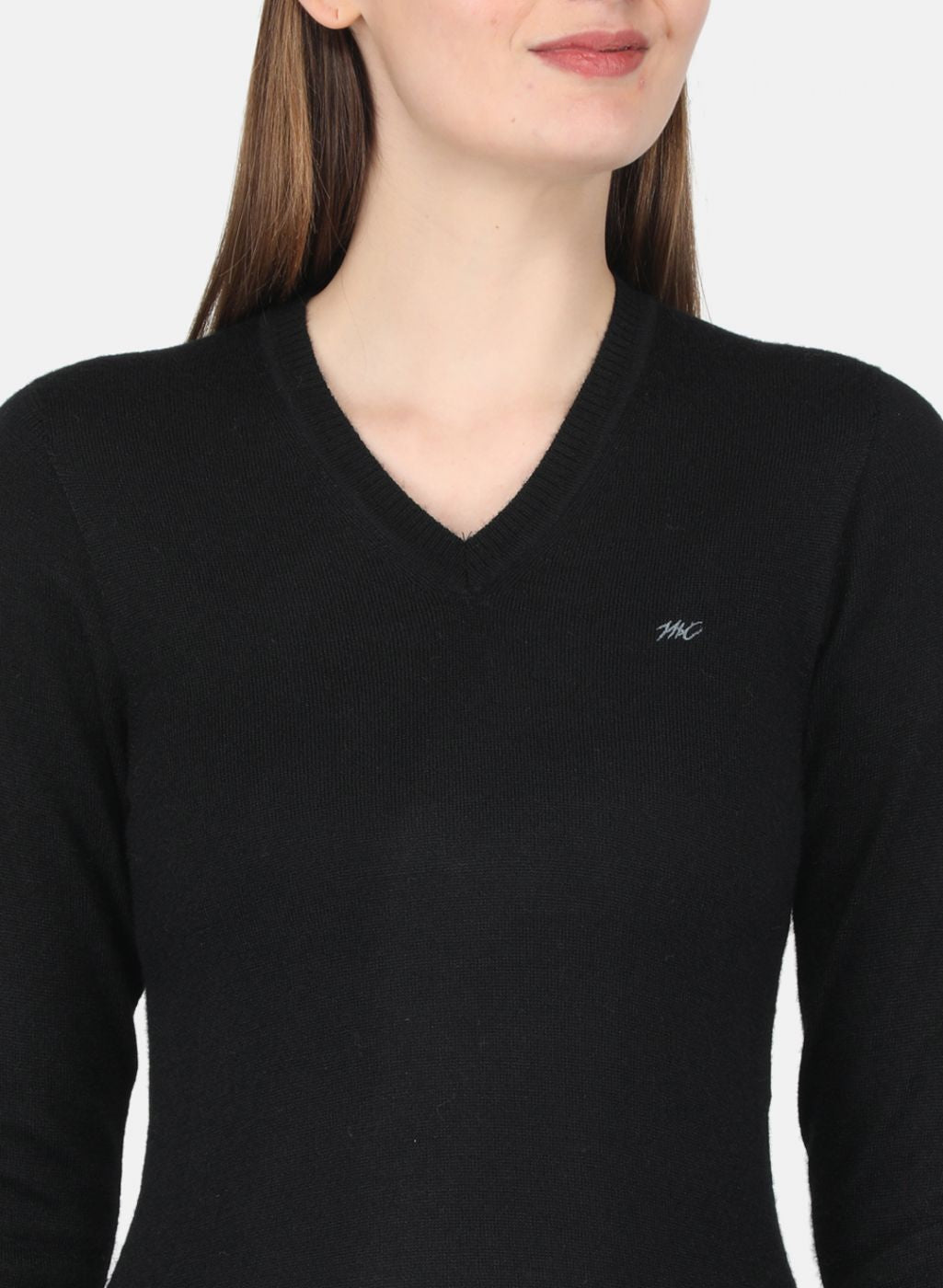 Women Black Solid Top