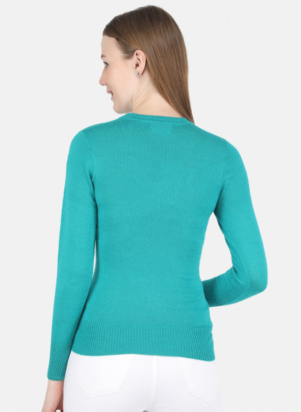 Women Light Green Solid Top