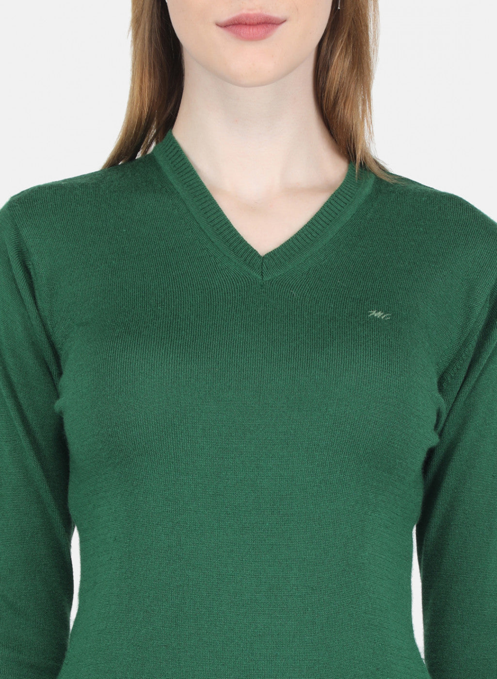 Women Green Solid Top