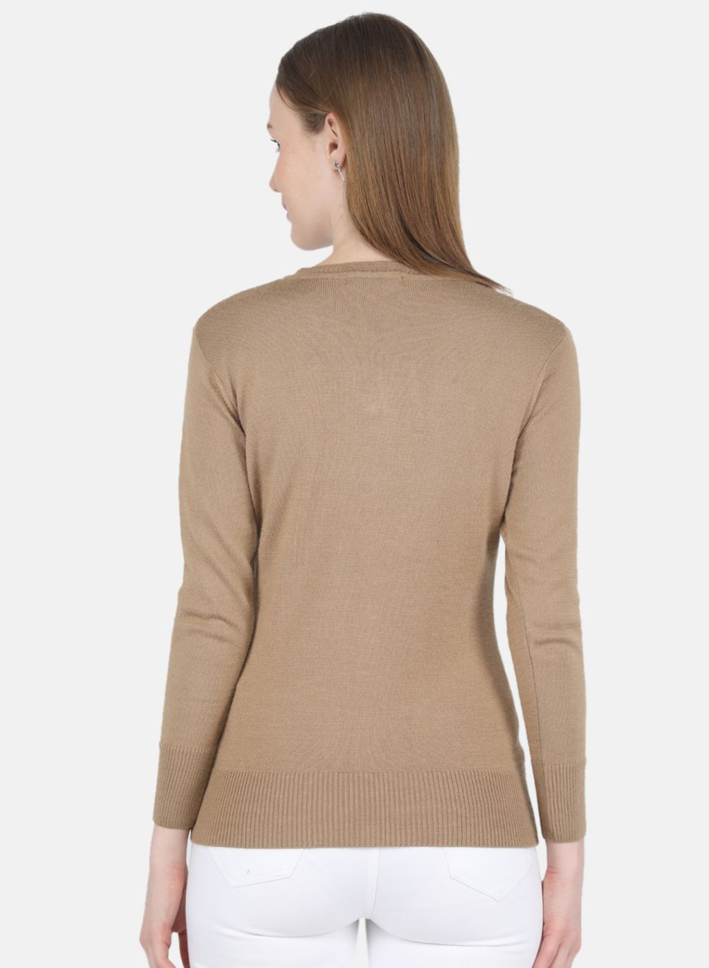 Women Light Brown Solid Top